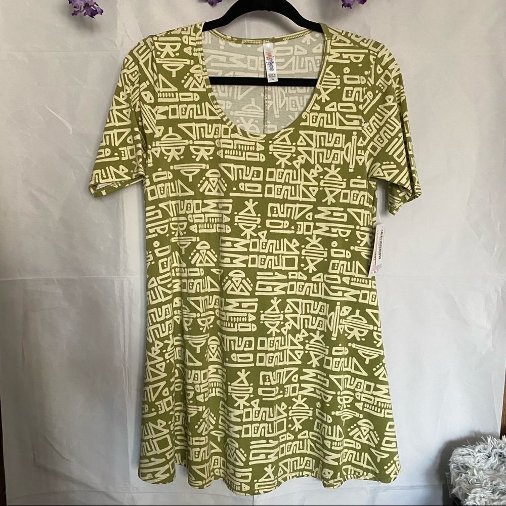 NWT Lularoe perfect T gold aztec shirt RARE!
